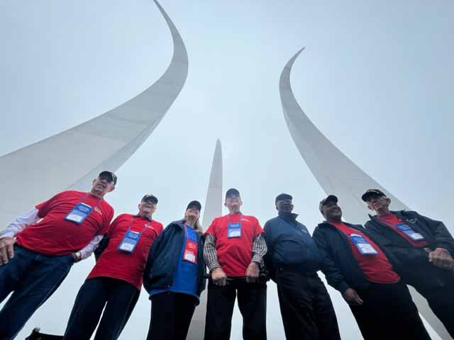 Group of Air Force Veterans at the Air Force Memorial