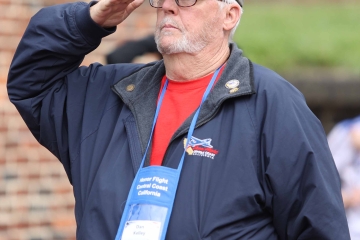 Veteran saluting
