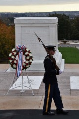 Honor Flight wreath at the Tomb of the Unknown Soldier